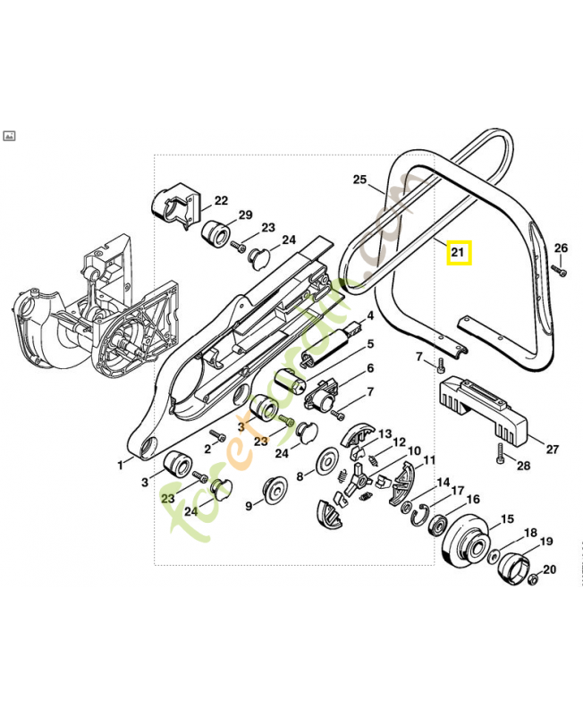 Courroie trapez 9490-000-7851 stihl
