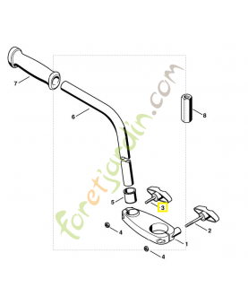 Vis a garrot 4140-790-7501. Pièce de rechange Sithl 