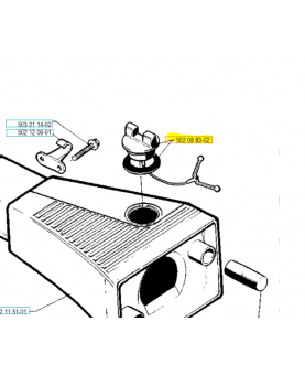 Bouchon de réservoir 503828005. Pièce de rechange Husqvarna