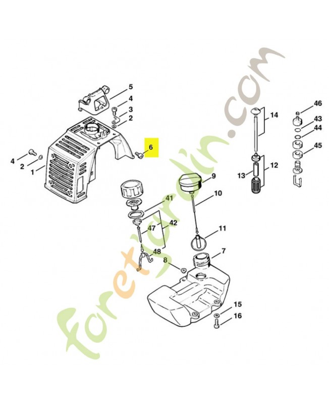 Vis cylindrique isp 5x14 9074-478-4125. Pièce de rechange Sithl / Vicking