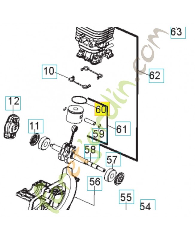 Segment 575227901. Pièce de rechange Husqvarna
