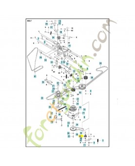 poulie 589243701. Pièce détachée Husqvarna