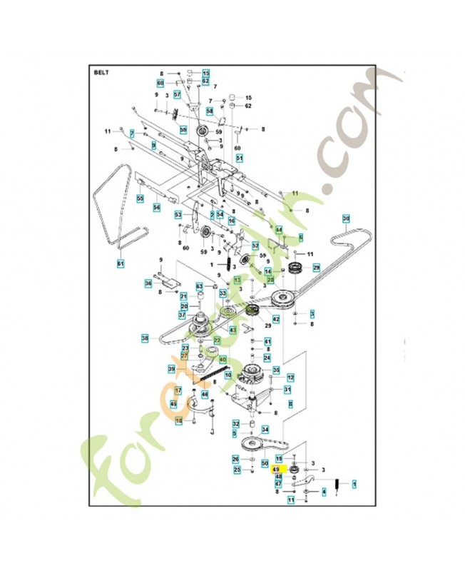 poulie 589243701. Pièce détachée Husqvarna