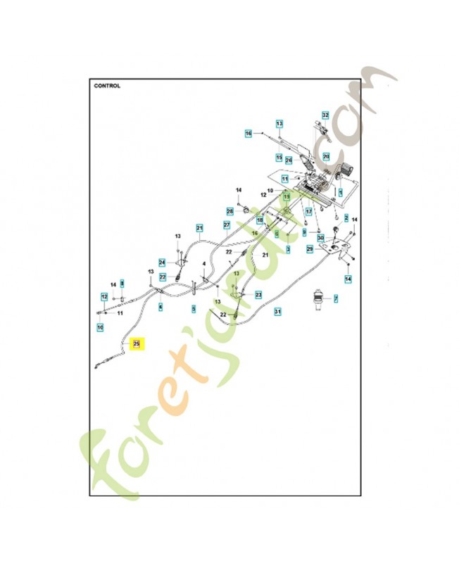 câble de frein 506992704. Pièce détachée Husqvarna