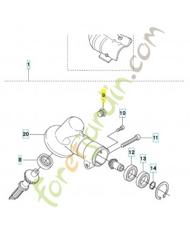 Bouchon 503201501. Pièce de rechange Husqvarna