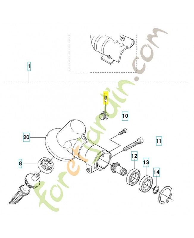 Bouchon 503201501. Pièce de rechange Husqvarna