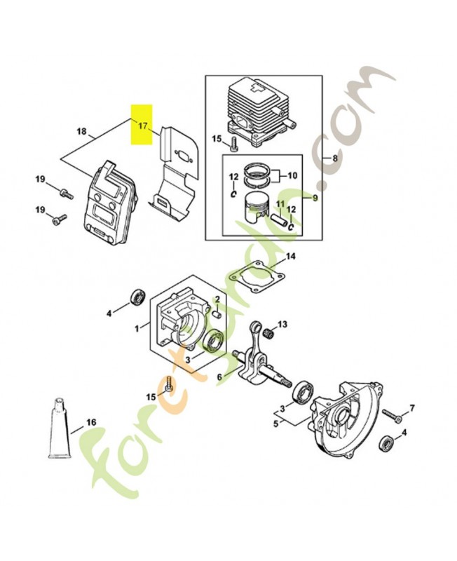 Joint échappement 4226-149-0605 stihl