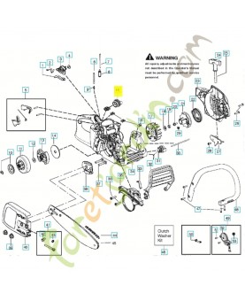Bouchon de réservoir 580940901. Pièce de rechange Husqvarna