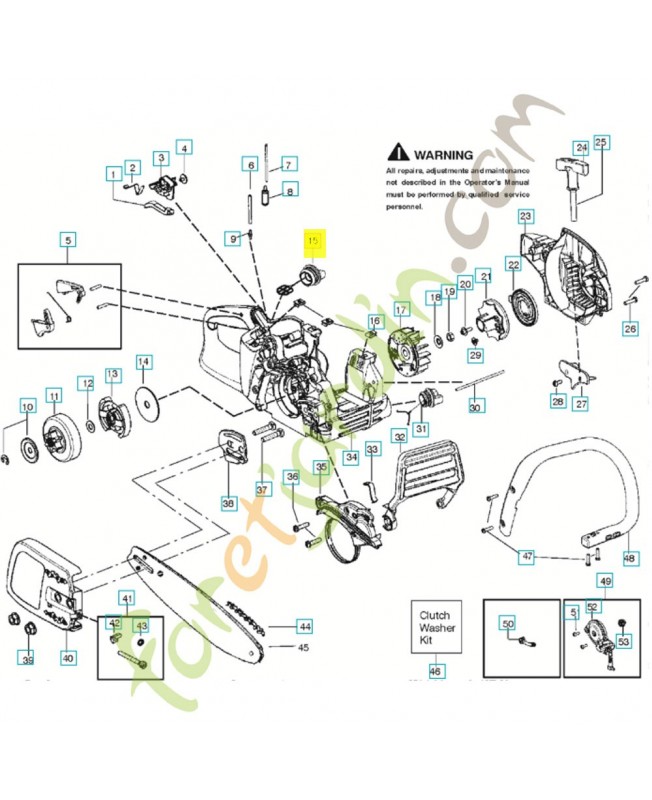 Bouchon de réservoir 580940901. Pièce de rechange Husqvarna