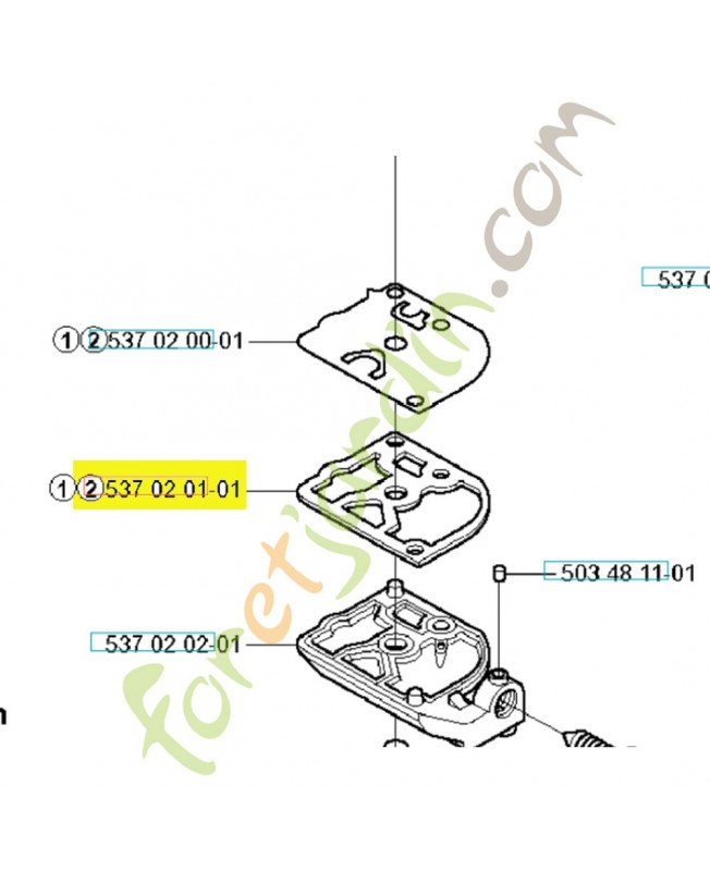 Membrane de pompe référence 537020001