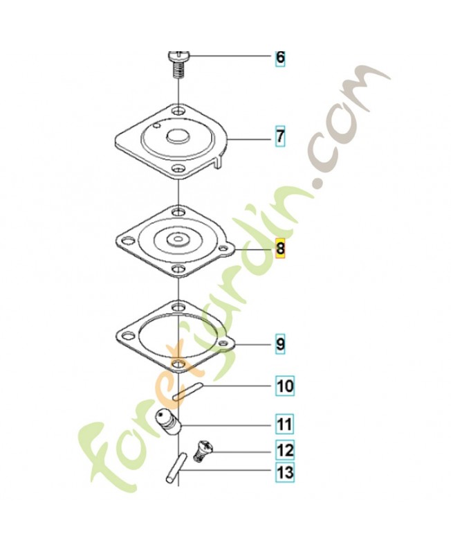 Membrane 537048901 husqvarna