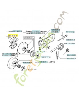 Ressort 501456101- Pièce de détachée Husqvarna