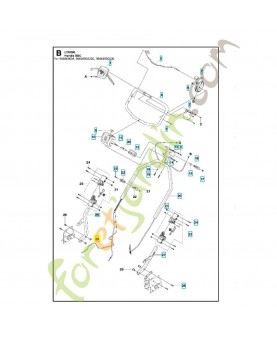 Écrou 525514801. Pièce de rechange Husqvarna 