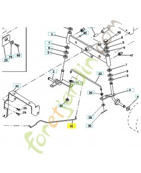 Tige de liaison 532169832. Pièce de rechange Husqvarna