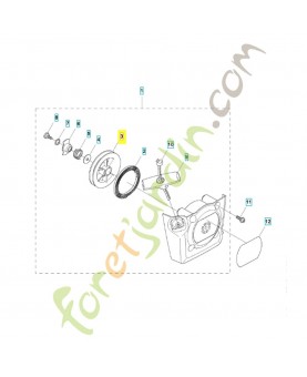 Poulie de lanceur 576594201. Pièce de rechange Husqvarna