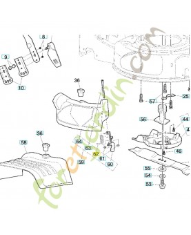 Ressort de porte mulching 532183446. Pièce de rechange Husqvarna