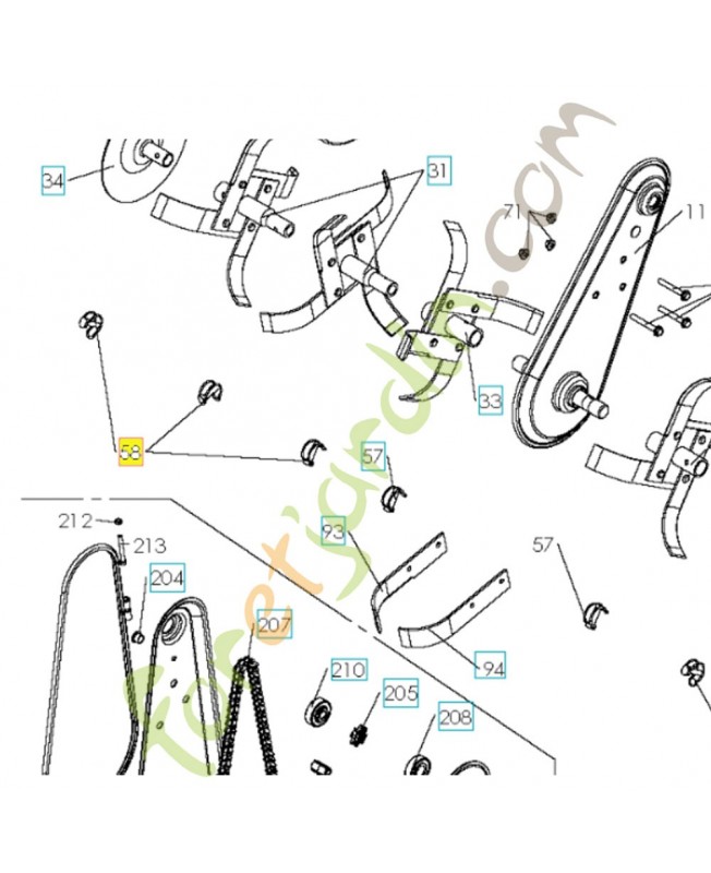 Collier de serrage 577453501 - Pièce détachée Husqvarna