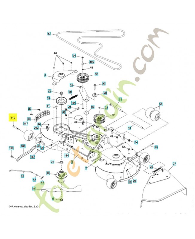 boulon 532193406 ; 532184219 et 532137644- Pièce de détachée Husqvarna