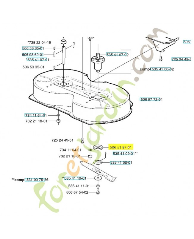 Pare-poussiere 506518701. Pièce de rechange Husqvarna