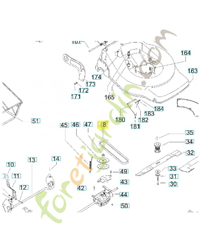 Courroie d'avancement 531206701 husqvarna