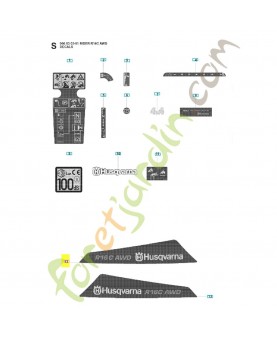 Étiquette 504813301. Pièce de rechange Husqvarna
