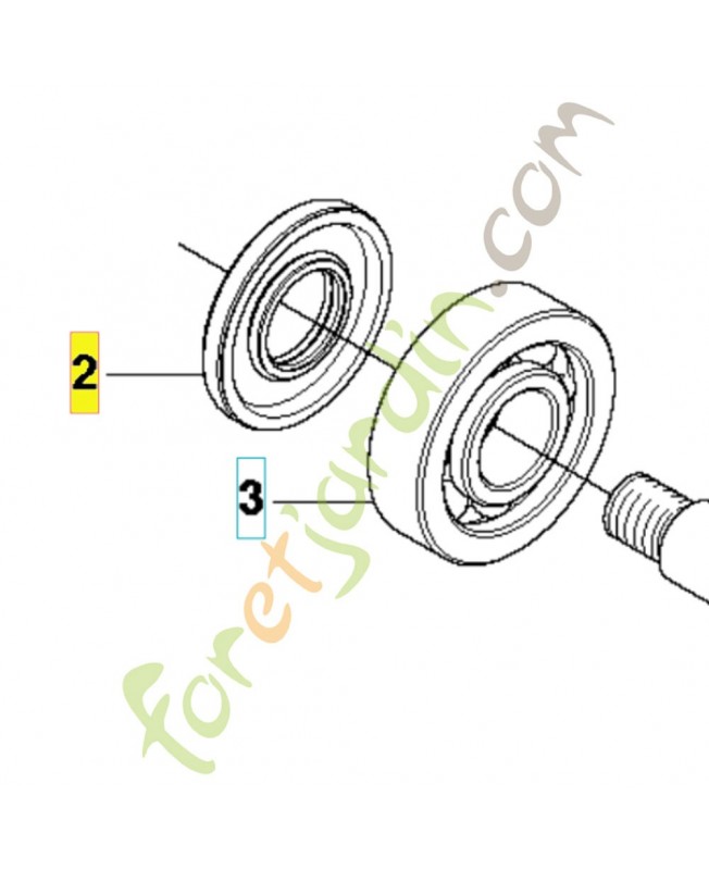 Bague d étancheité 503261901. Pièce de rechange Husqvarna