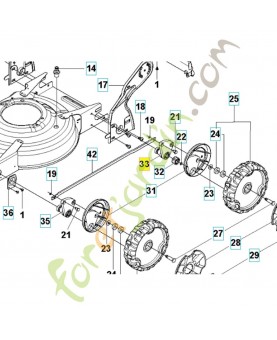 bras de liaison 504709804 husqvarna