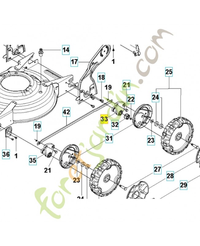 bras de liaison 504709804 husqvarna