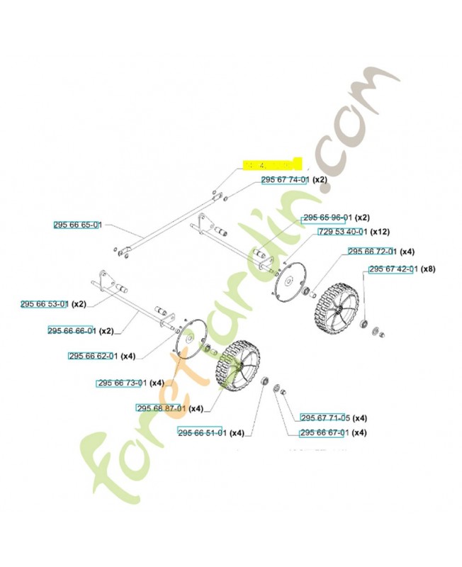 joint 740421000. Pièce de rechange Husqvarna