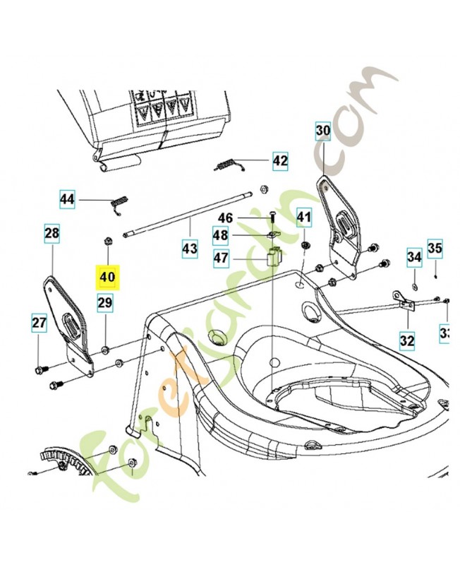 écrou 587913401. Pièce de rechange Husqvarna