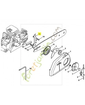Griffe 1123-664-0501. Pièce détachée Stihl / Vicking