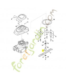 Support de lame 6360-702-5001. Pièce de rechange Sithl / Vicking