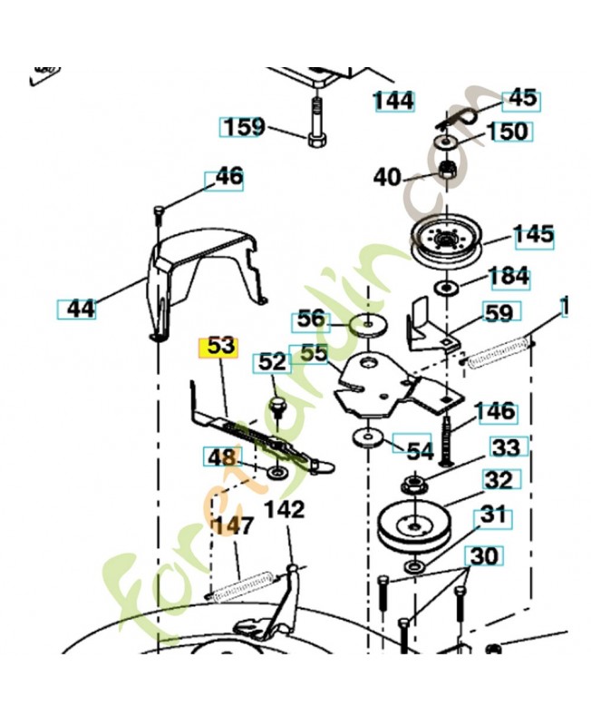 Frein de palier de lame