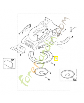 Recouvrement Stihl réf. 6340-701-3600