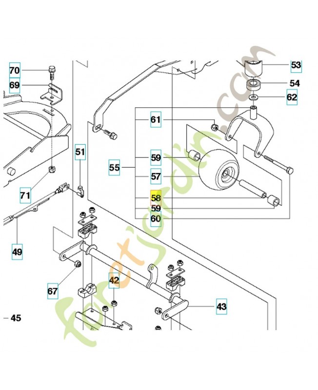 Tube 506810802. Pièce de rechange Husqvarna