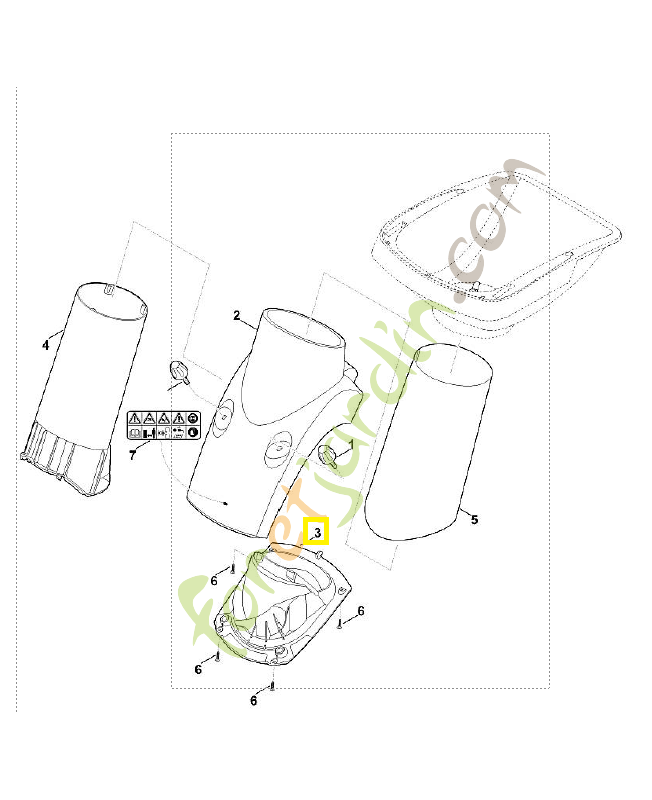 Garniture 6011-701-1600. Pièce de rechange Sithl / Vicking