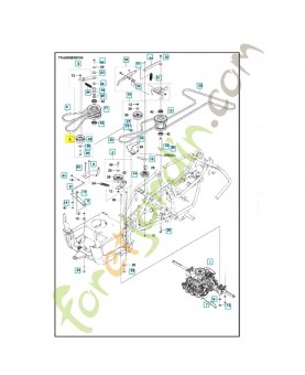 courroie 580280401 . Pièce de rechange Husqvarna