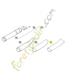 Buse plate coudee (br) référence 4282-708-6340