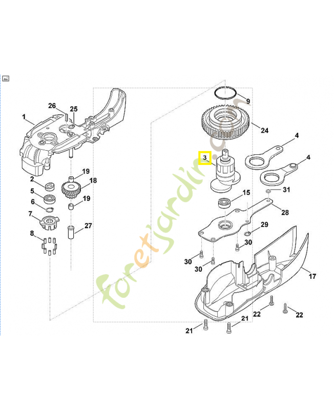 Excentrique 6460-642-7905. Pièce de rechange Sithl / Vicking