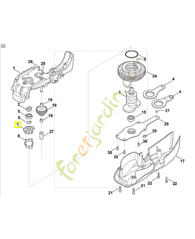Entraineur 6460-162-3200. Pièce de rechange Sithl / Vicking