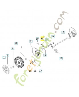 Bielle 531212580. Pièce détachée Husqvarna
