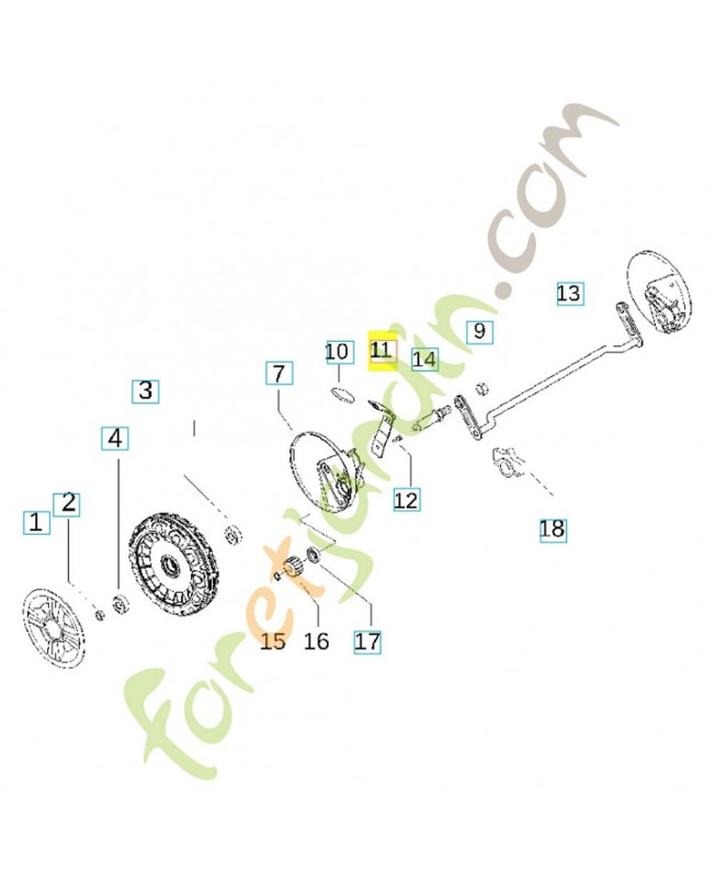 Bielle 531212580. Pièce détachée Husqvarna Bielle 531212580. Pièce détachée Husqvarna