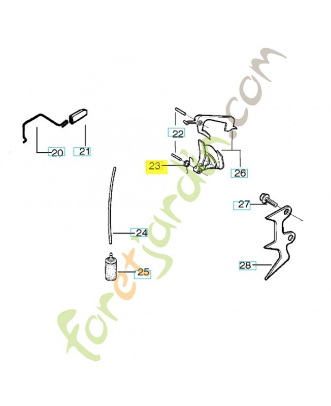 Ressort 530029861. Pièce de rechange Husqvarna 