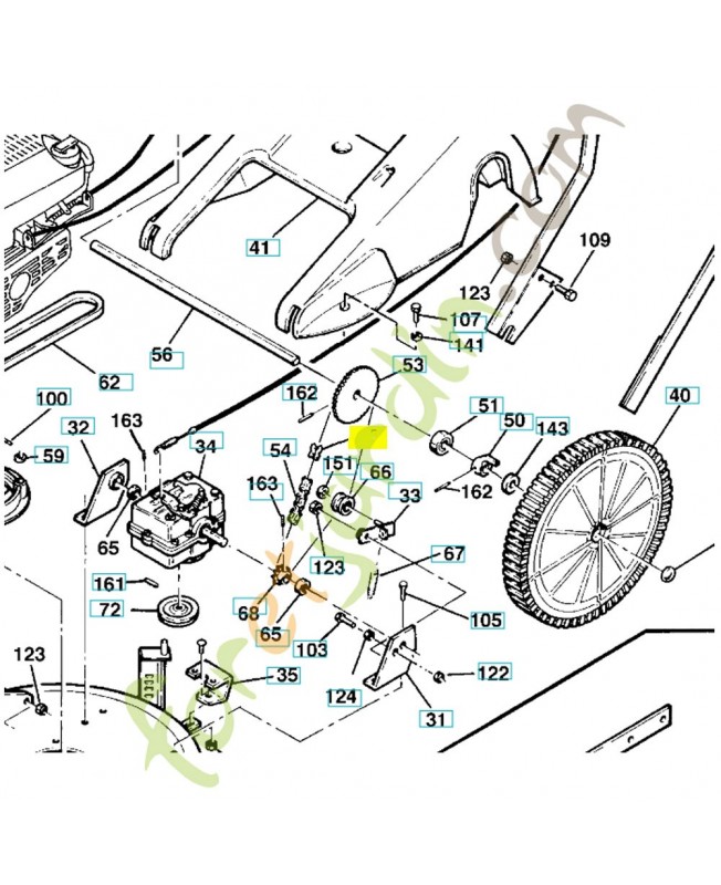 Attache rapide 519653236. Pièce de rechange Husqvarna 