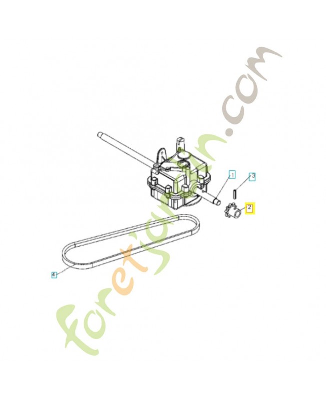 Pignon 9 dents 504051101. Pièce de rechange Husqvarna