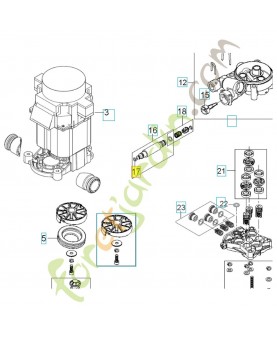 Anneau en 0 5.1 x 1.6 740420300. Pièce détachée Husqvarna