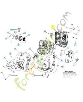 Lanceur complet Husqvarna 580294001. Pièce de rechange Husqvarna
