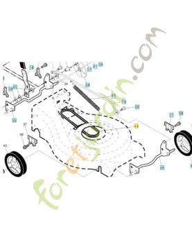 Courroie 532406580. Pièce de rechange Husqvarna