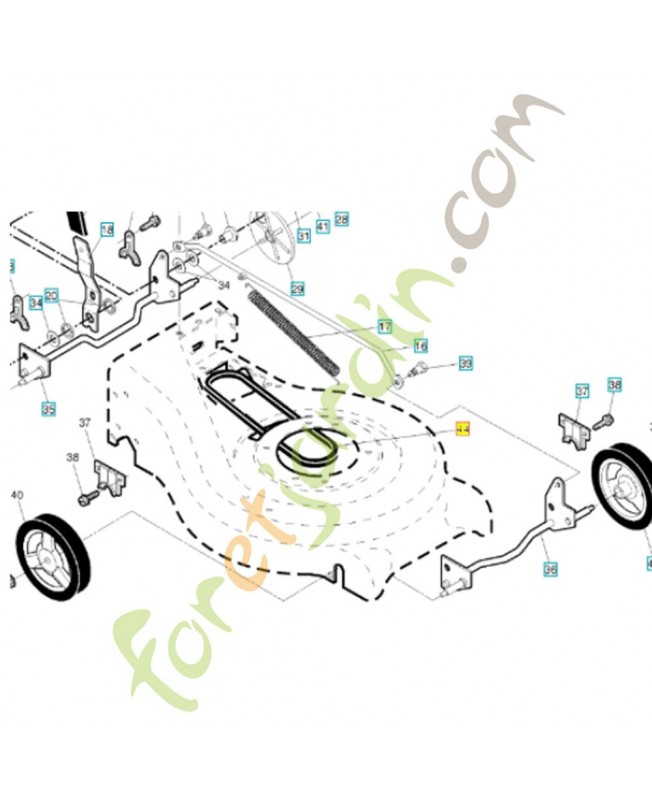 Courroie 532406580. Pièce de rechange Husqvarna