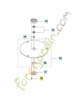 Vis 10mm 575543310. Pièce de rechange Husqvarna